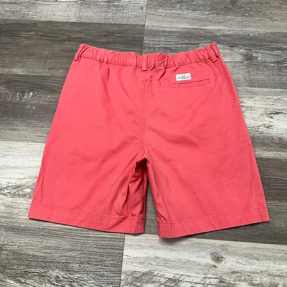 Vineyard Vines Coral Pink Boys L Jetty Stretch Whale Logo Beach Coastal‎ Shorts - Picture 2 of 12